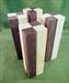 Blank #732 - Yellowheart & Peruvian Walnut Segemented Blanks - Set of 4 ~ 1 5/8 x 1 5/8 x 5 1/2+ ~ $27.99